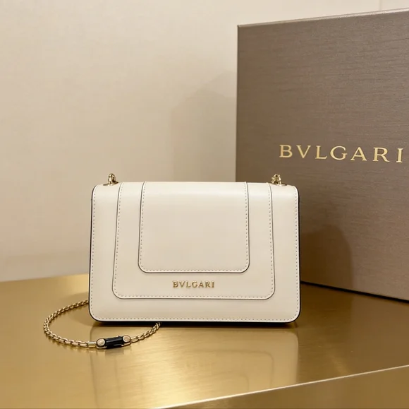 BVLGARI Serpenti Forever Medium Bag White - Picture 2 of 6